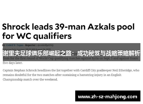 谢里夫足球俱乐部崛起之路:成功秘笈与战略策略解析 谢里夫足球俱乐部崛起之路:成功秘笈与战略策略解析